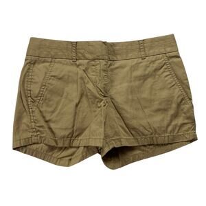J. Crew Factory‎ Shorts Broken-In Chino Tan Khaki 100% Cotton Casual Women's 00